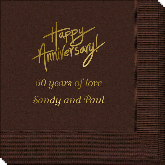 Fun Happy Anniversary Napkins